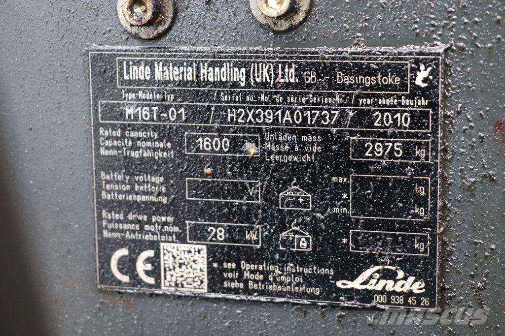 Linde H16T-01 Plinski viličarji