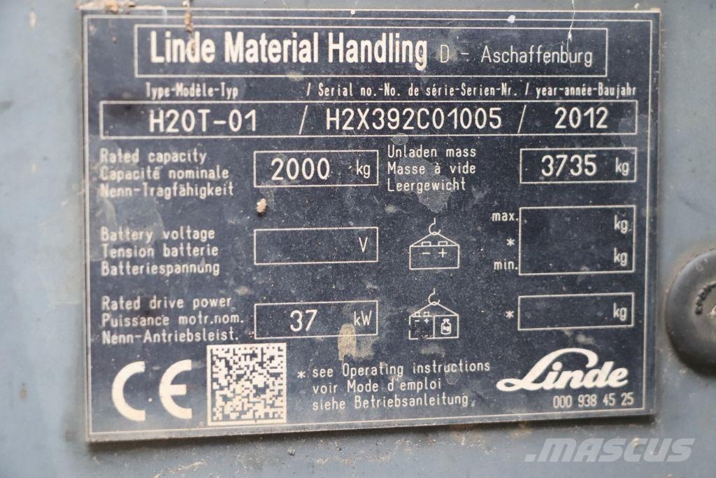 Linde H20T-01 LPG forklifts