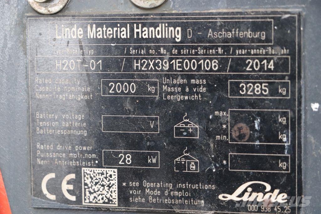 Linde H20T-01 Propan trucker