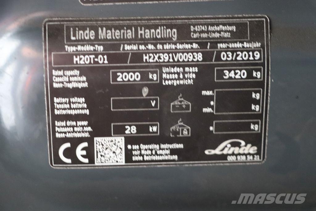 Linde H20T-01 شاحنات LPG