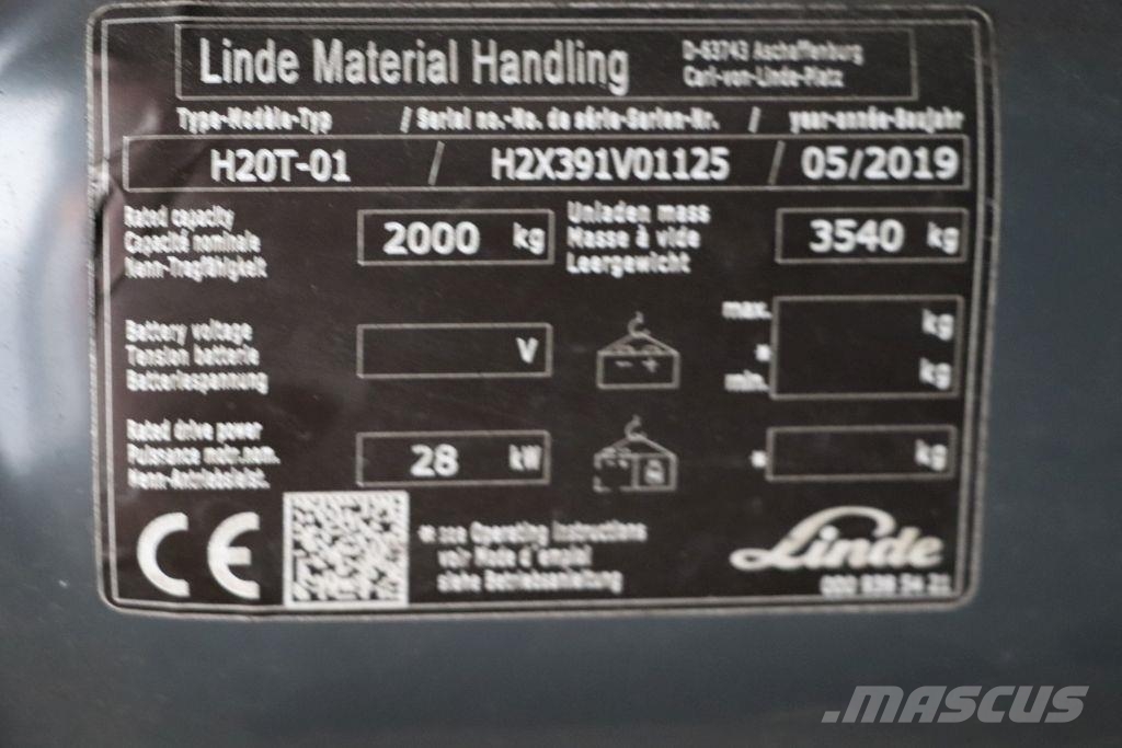 Linde H20T-01 شاحنات LPG