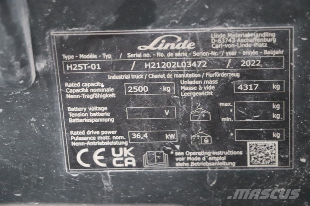 Linde H25T-01 شاحنات LPG