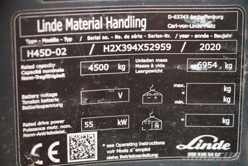 Linde H45D-02 Diesel forklifts