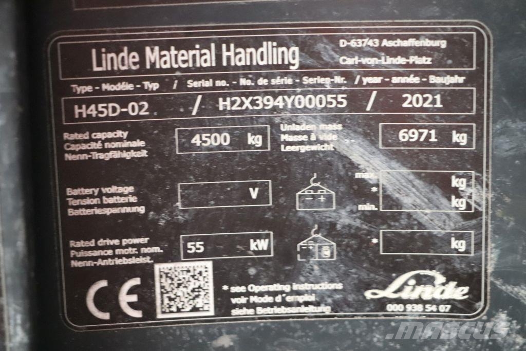 Linde H45D-02 Dyzeliniai krautuvai