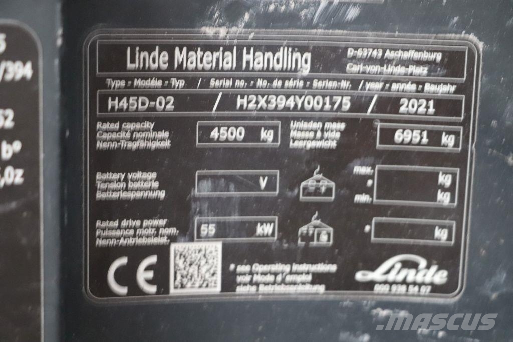 Linde H45D-02 Dyzeliniai krautuvai