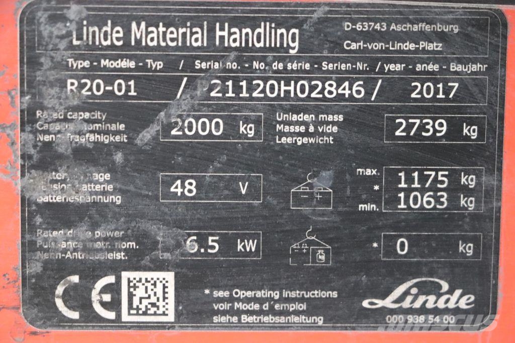 Linde R20-01 Carrello retrattile