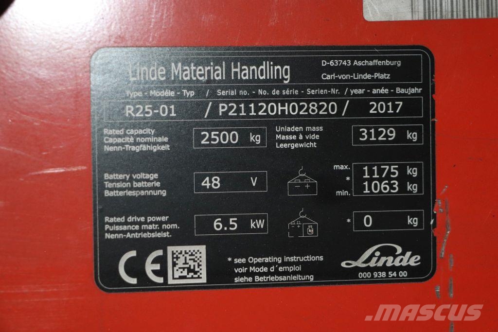 Linde R25-01 리치 트럭
