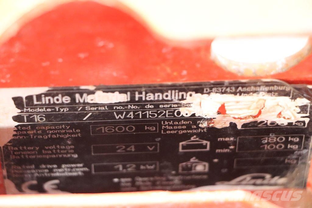 Linde T16 Transpaleta manuala