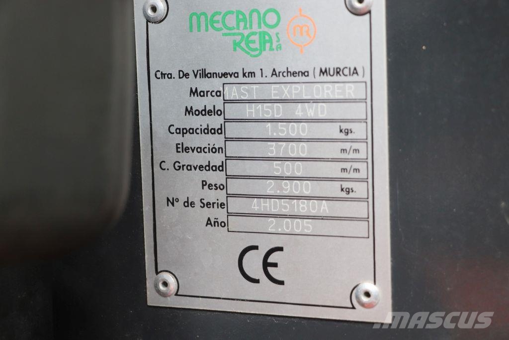  Mastexplorer H15D 4WD Montacargas todo terreno