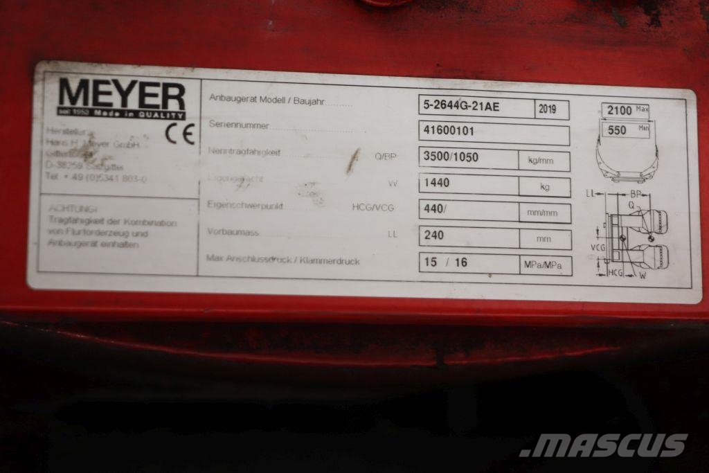 Meyer 5-2644G-21AE Material Handling - Others