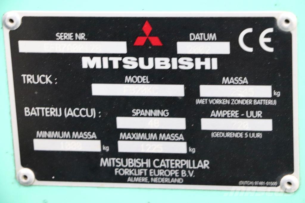 Mitsubishi FB20KC شاحنات ذات رافعات شوكية تعمل بالكهرباء