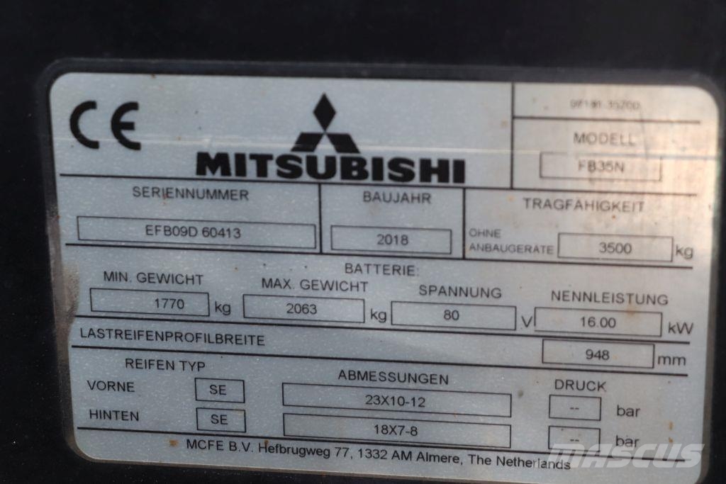 Mitsubishi FB35N Elektriniai šakiniai krautuvai