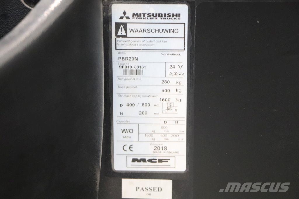 Mitsubishi PBR20N شاحنات مناولة ذاتية الدفع