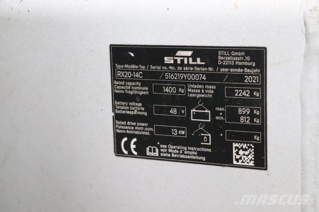 Still RX20-14C Elektriniai šakiniai krautuvai
