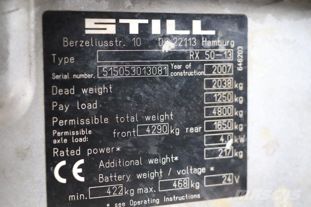 Still RX50-13 Elektrische heftrucks