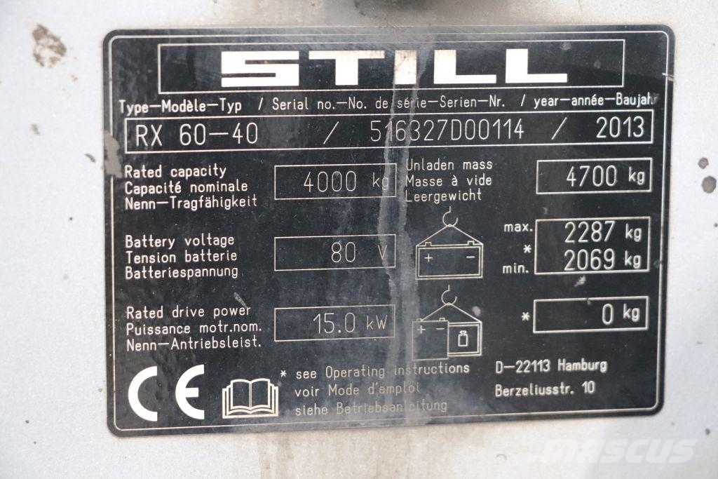 Still RX60-40 Električni viličarji