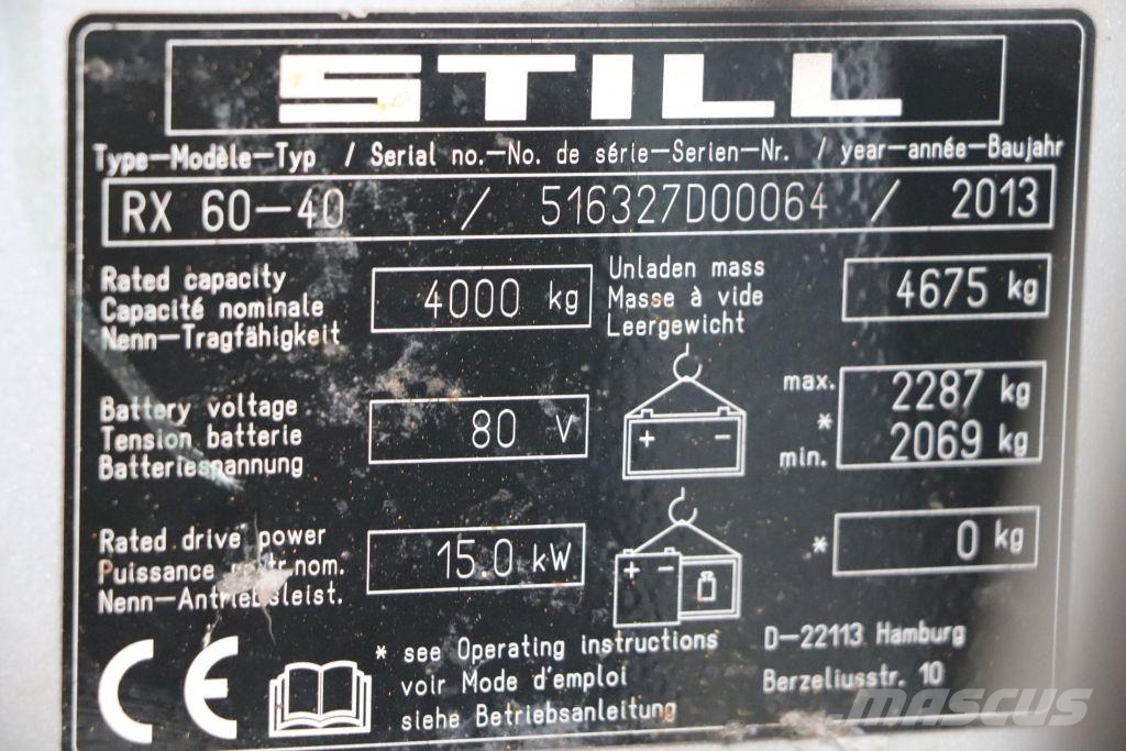 Still RX60-40 Elektriske trucker
