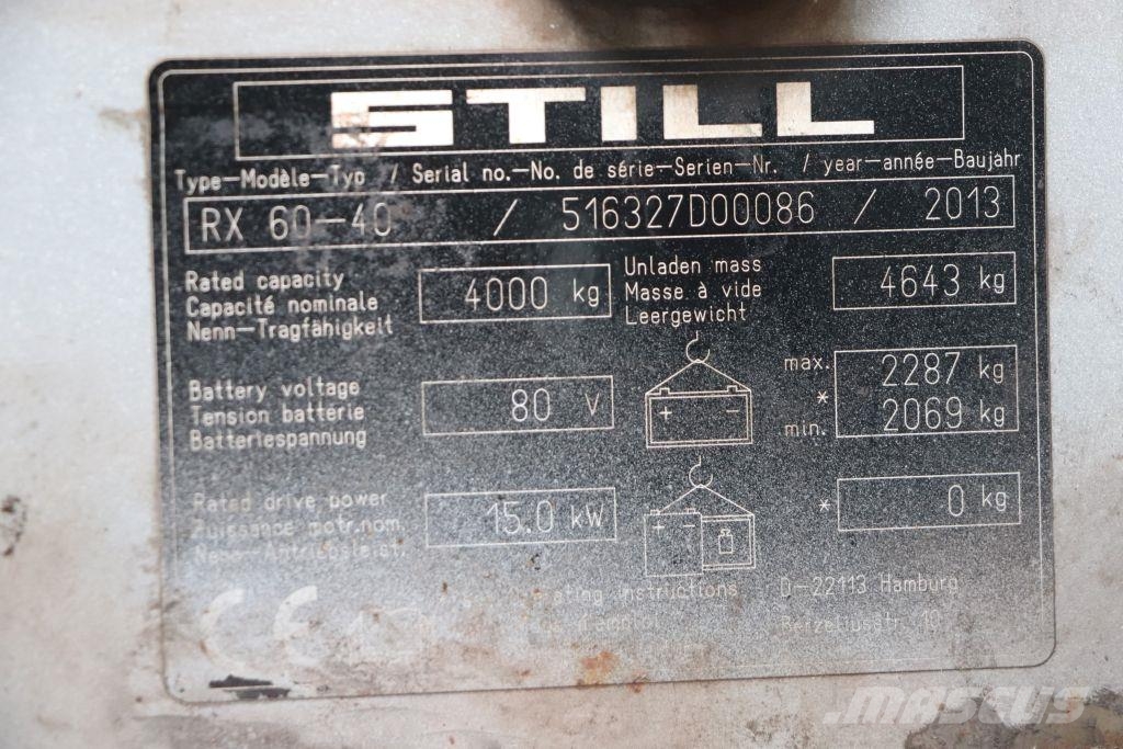 Still RX60-40 Električni viličari