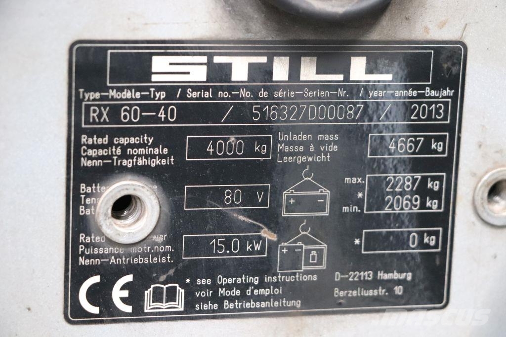 Still RX60-40 Električni viličarji