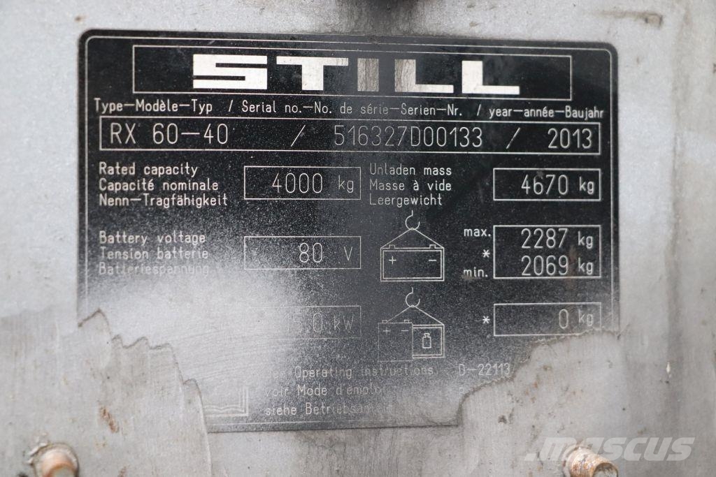 Still RX60-40 Električni viličarji