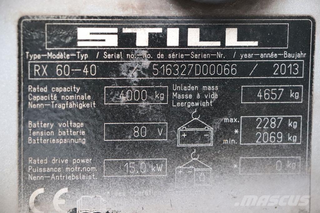 Still RX60-40 Električni viličari