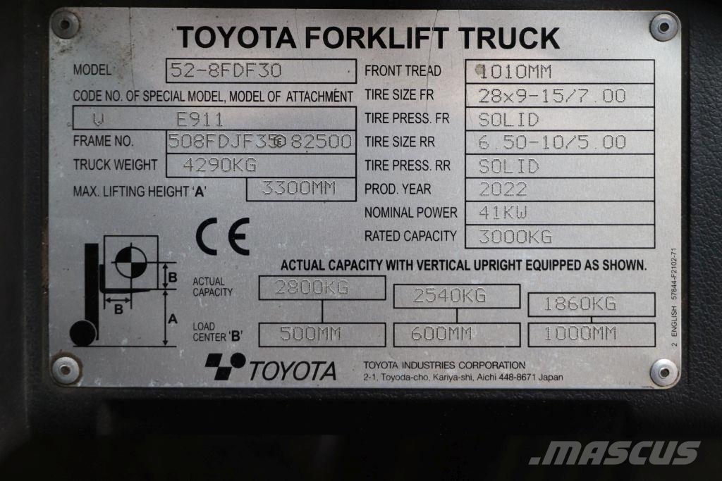 Toyota 52-8FDF30 Diesel heftrucks