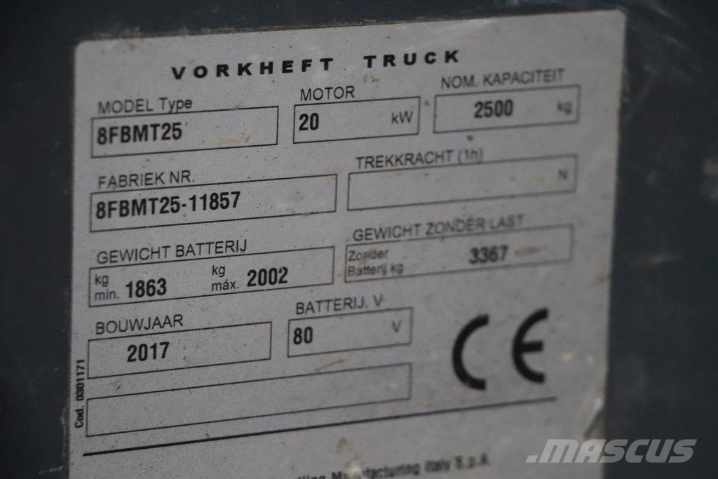 Toyota 8FBMT25 Електрически вилични кари-повдигачи