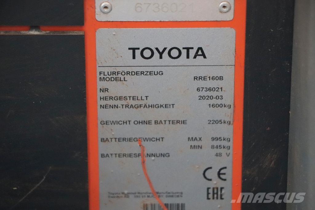 Toyota RRE160B Viljuškari sa pomičnim stupom