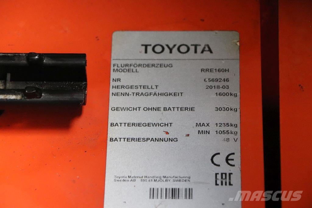 Toyota RRE160H Reach truck