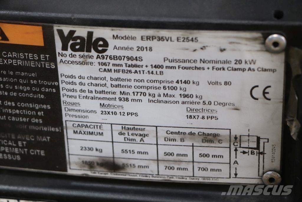 Yale ERP35VL Electric forklifts