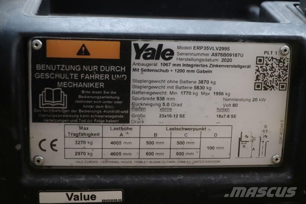Yale ERP35VL Electric forklifts