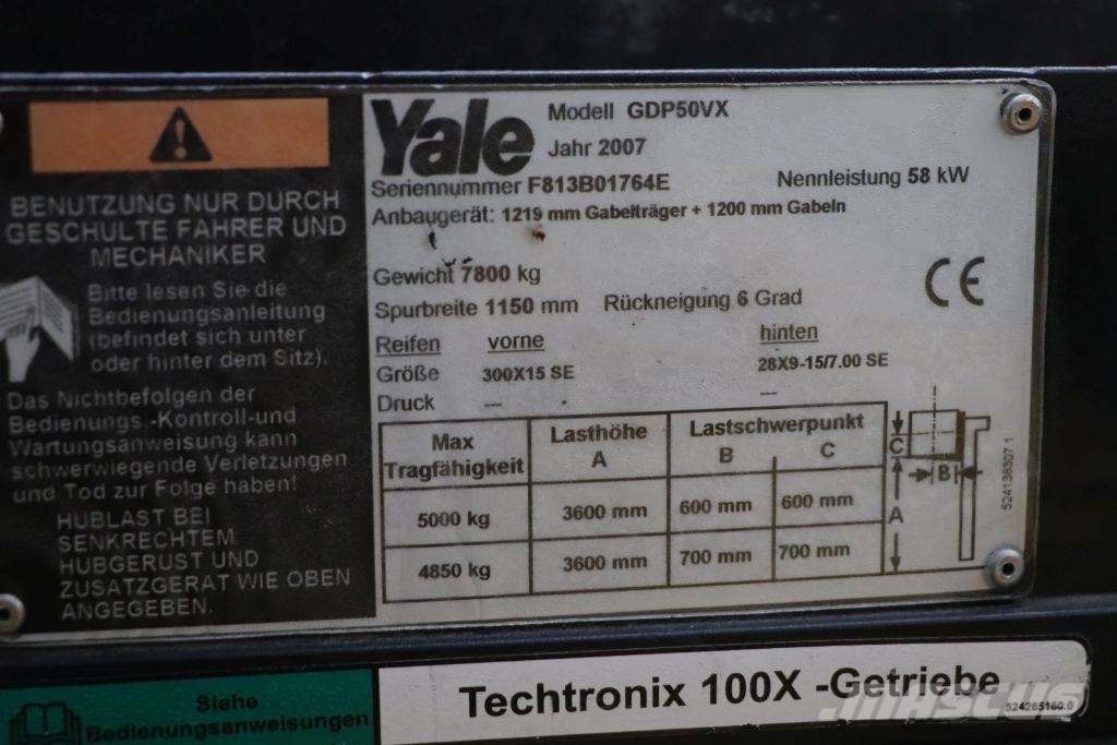 Yale GDP50VX Dīzeļa autoiekrāvēji