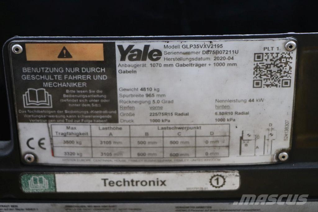 Yale GLP35VX Propan trucker