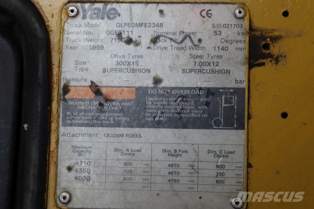 Yale GLP50MF Propan trucker