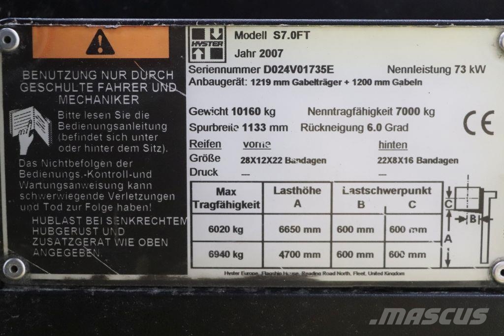Yale S7.0FT Gāzes autoiekrāvēji (LPG)