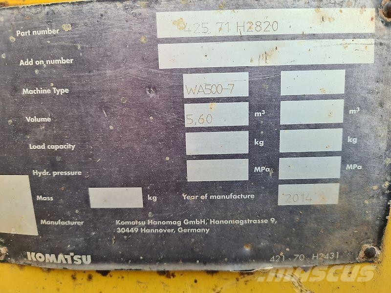 Komatsu WA 500-7 Hjullastere