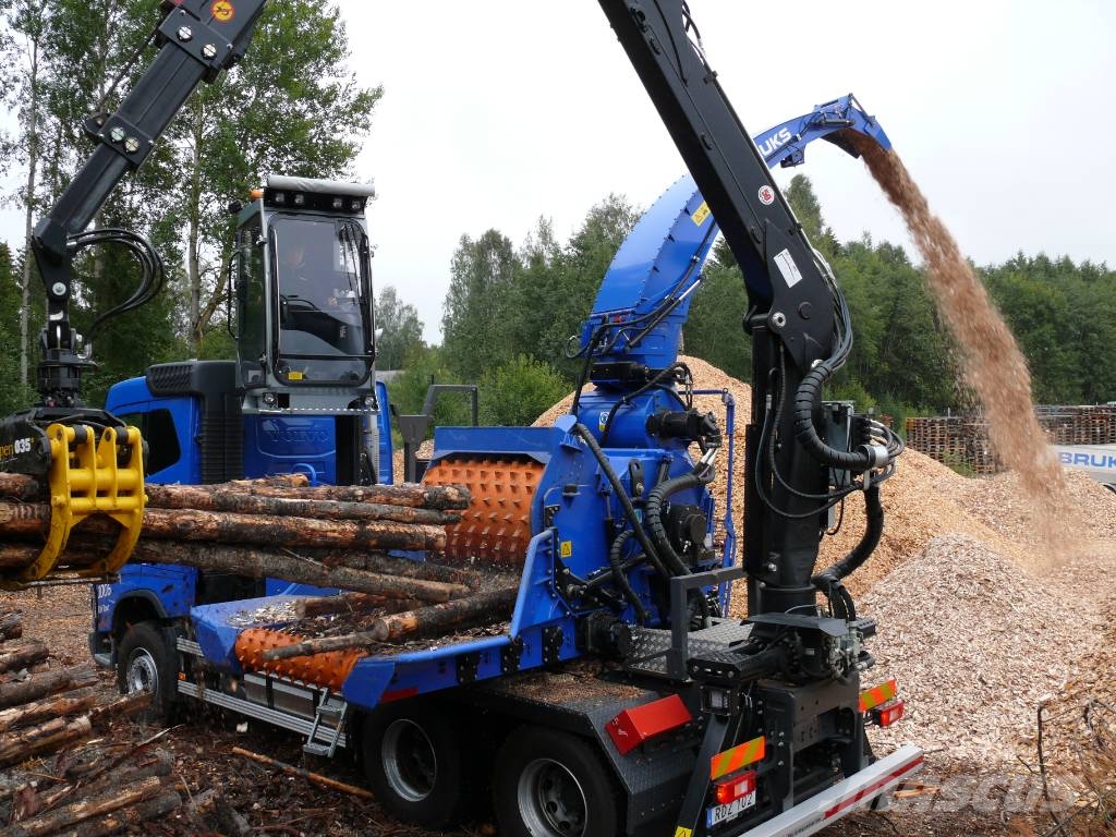Volvo FH 16 750, EURO 6, 6x4, BRUKS MOBILE CHIPPER Drobilice za drvo / čiperi
