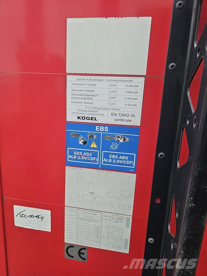 Kögel SN 24 -SLIDING ROOF- COIL - SAF DISC. Semirremolques de caja de lona