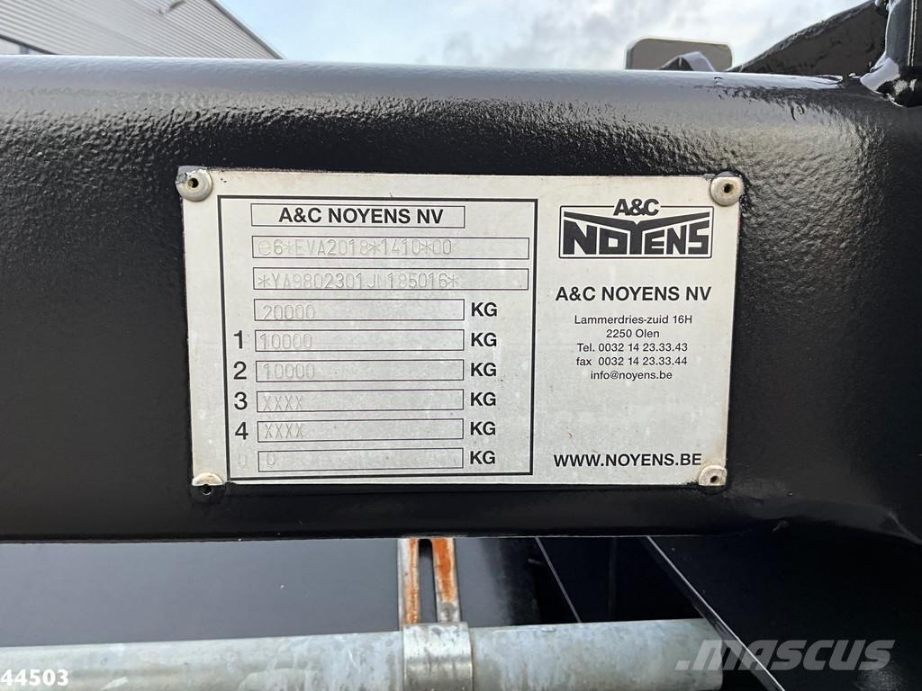 Noyens 2-assige containeraanhangwagen Remolques portacontenedores
