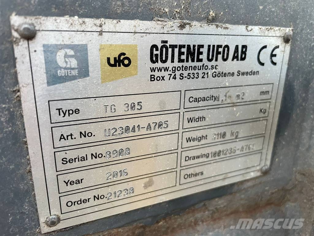Götene Ufo TG 305 Volvo L150/L180/L220 4,1m Chwytaki