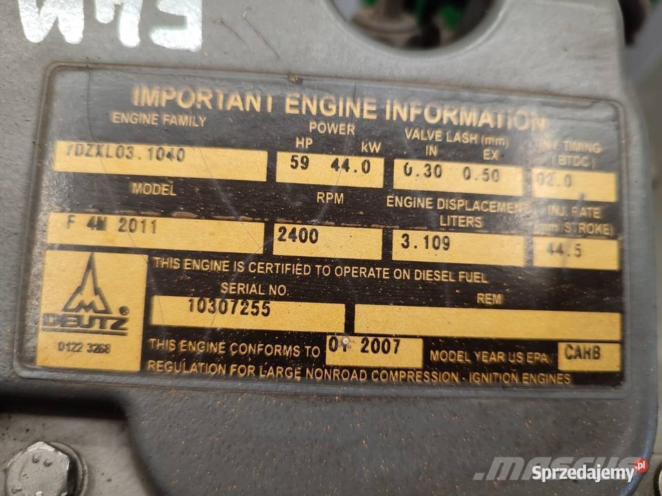  F4M2011 DEUTZ Engine محركات
