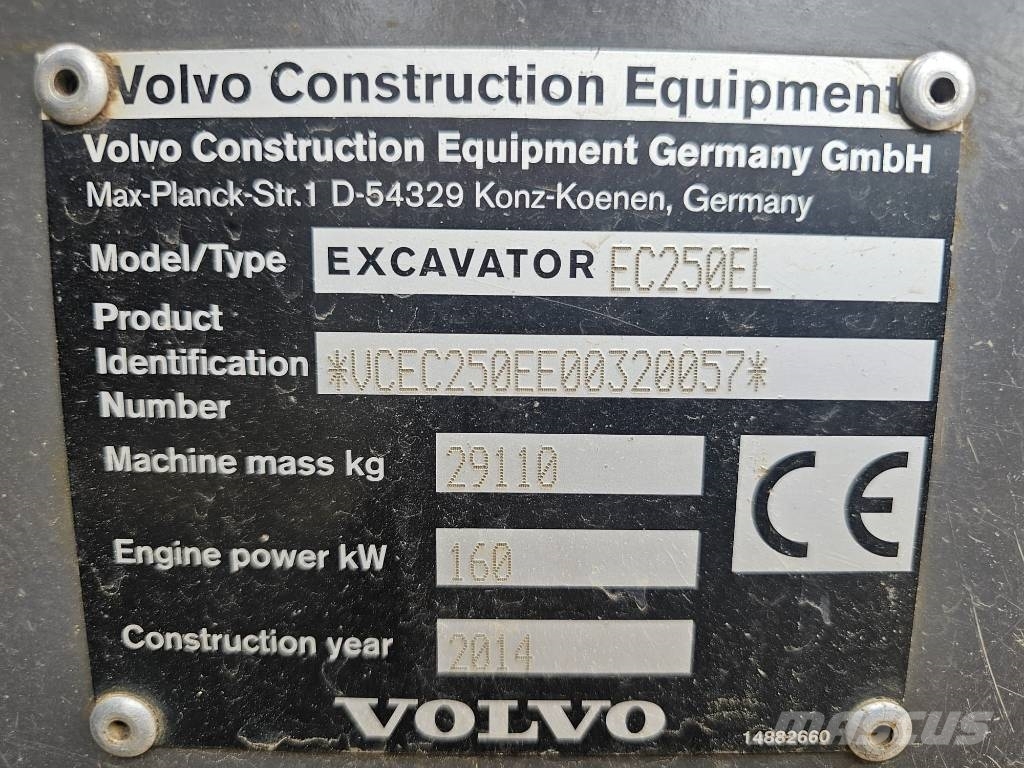 Volvo EC250EL / ec300el Paletli ekskavatörler