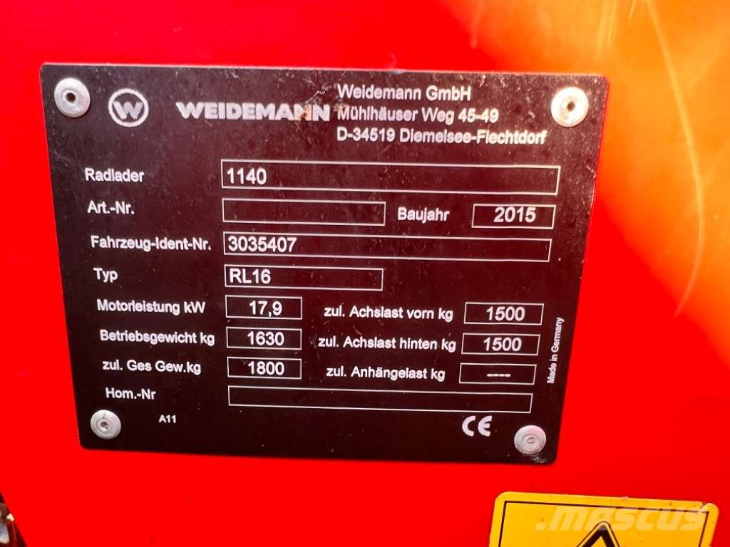 Weidemann 1140 Hoflader