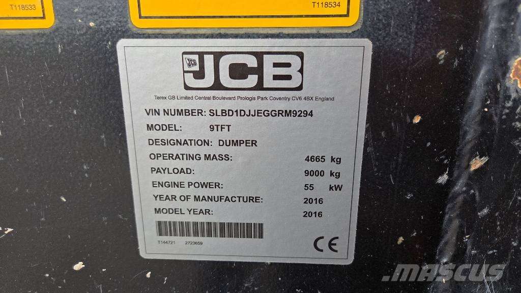 JLG 9 TFT Belden kirma kamyonlar