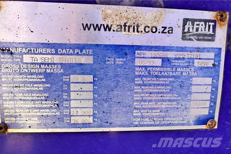 Afrit 18m³ Interlink Side Tipper Trailer Otros camiones