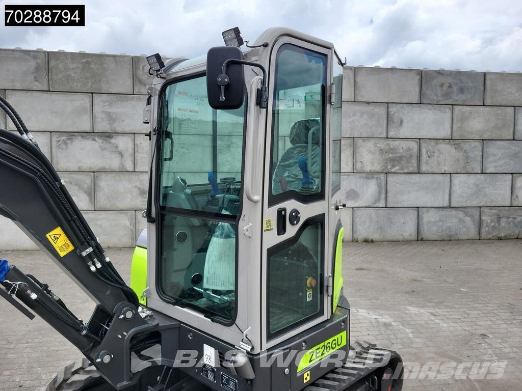 Zoomlion ZE26 GU FACTORY WARRANTY – CE CERTIFIED - KUBOTA E Miniexcavadoras