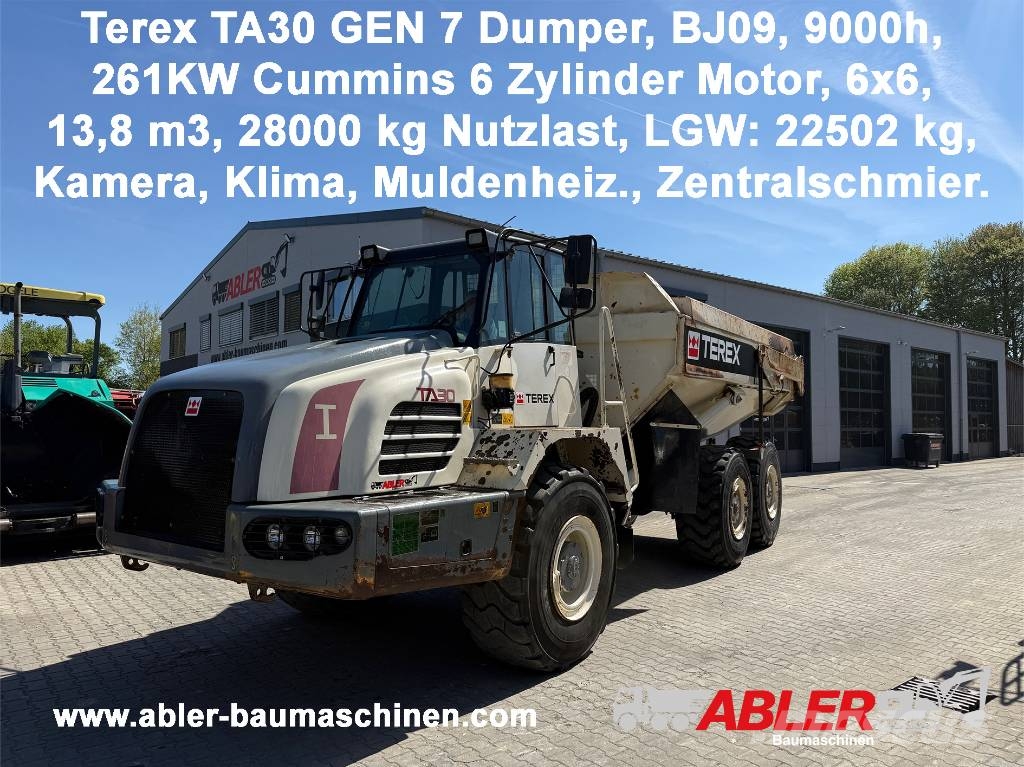 Terex TA30 GEN7 6x6 Dumper ZSA Midjestyrd dumper