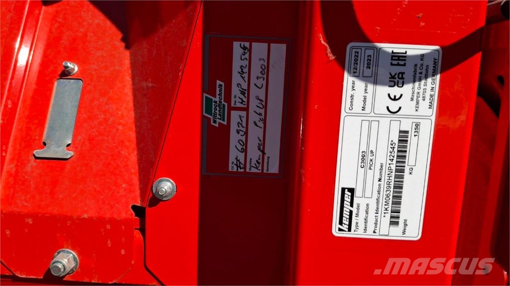 Kemper C3003 széna- és takarmánygép tartozékok