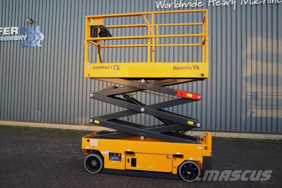 Haulotte Compact 8N Valid inspection, *Guarantee! 8m Workin Scissor lifts