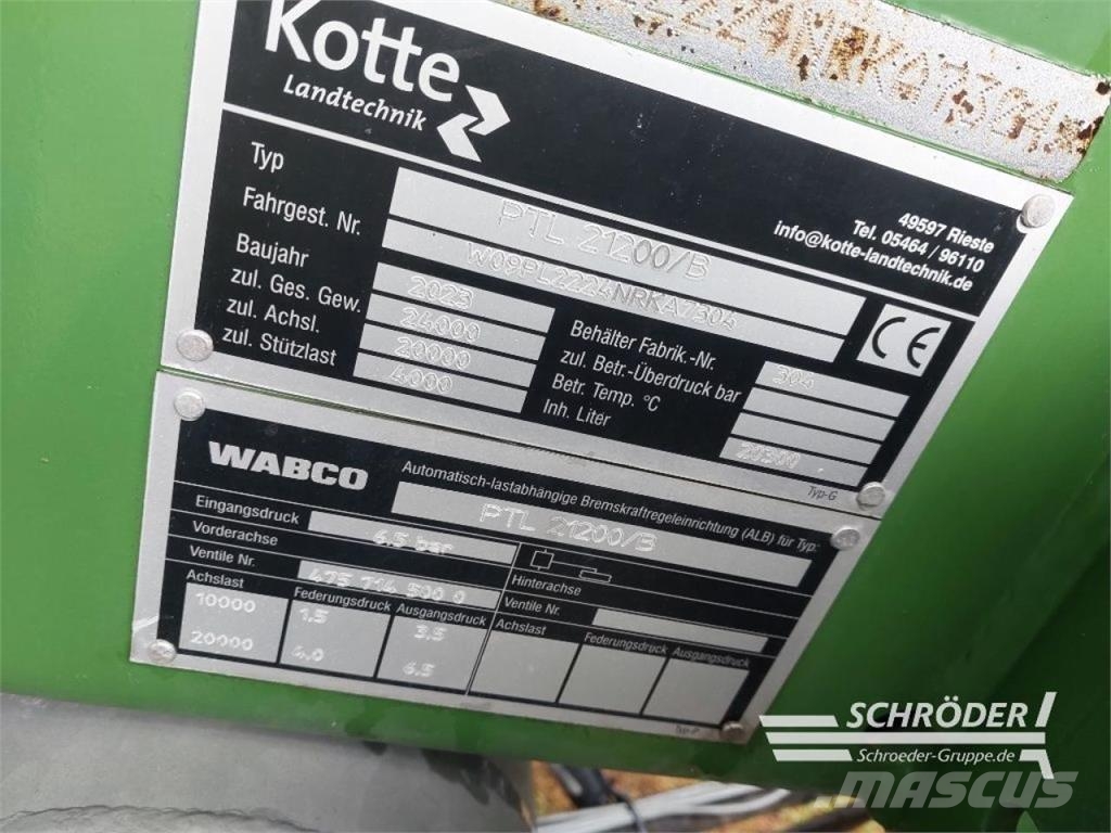 Kotte PT 21200 / BOMECH MULTI 15 صهاريج الملاط